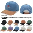 5 Panel Suede Corduroy Cap | https://www.bestnamebadges.com
