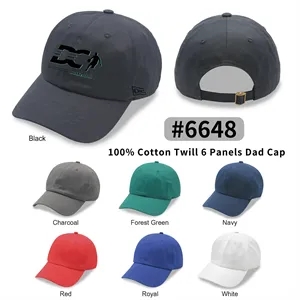6 Panel Light Weight Relaxed Golf Hat, Dad Cap