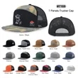 7 panel Hybrid trucker cap | https://www.bestnamebadges.com