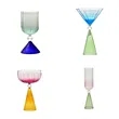 Unique Colorful Party Bar Fancy Cocktail Glasses | https://www.bestnamebadges.com