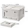 Foldable Stackable Plastic Storage Box Organizer With Lid | https://www.bestnamebadges.com