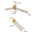 Portable Folding Travel Clothes Hanger Foldable Drying Rack | https://www.bestnamebadges.com