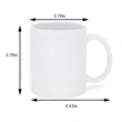11OZ. White Ceramic Coffee Mug | https://www.bestnamebadges.com