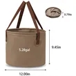 Portable 5 Gallon Collapsible Foldable Bucket Container | https://www.bestnamebadges.com