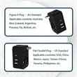 Worldwide International Universal Travel Plug Adapter | https://www.bestnamebadges.com