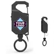 Heavy Duty Retractable Keychain with Carabiner | https://www.bestnamebadges.com