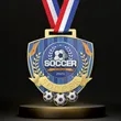 UV Printed Soccer Medals | https://www.bestnamebadges.com