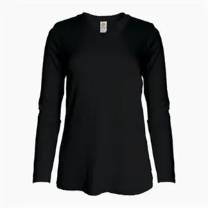 Women's Long Sleeve Jersey V-Neck Tee