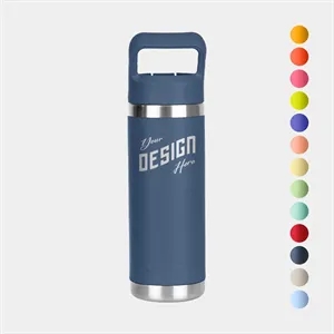 18 Oz YETI® Rambler Stainless Steel Insulated Water Bottle | https://www.bestnamebadges.com