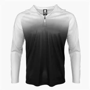Men's Gradient Sublimated 1/4 Zip Training Hoodie