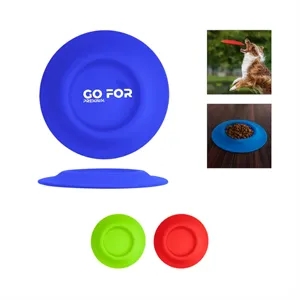 2-in-1 Silicone Dog Flyer and Water Bowl