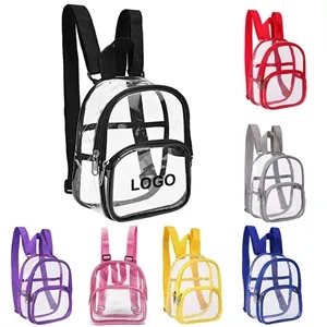 Small Clear PVC Backpack | https://www.bestnamebadges.com