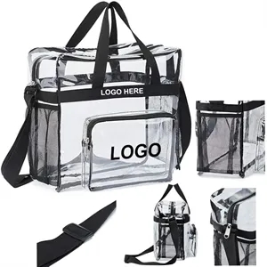 Clear PVC Tote Bag | https://www.bestnamebadges.com