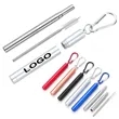 Telescopic Stainless Steel Straw Kit | https://www.bestnamebadges.com