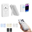 Magnetic Wireless Power Bank with Foldable Kickstand 10000mA | https://www.bestnamebadges.com