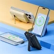 Magnetic Wireless Power Bank with Foldable Kickstand 10000mA | https://www.bestnamebadges.com