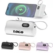5000mAh Mini Power Bank with Built-in Cables and Digital Di | https://www.bestnamebadges.com