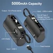 5000mAh Mini Power Bank with Built-in Cables and Digital Di | https://www.bestnamebadges.com