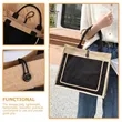 Reusable Jute Tote Bag with Front Pocket | https://www.bestnamebadges.com