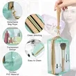 Portable PVC Translucent Makeup Bag with Zipper | https://www.bestnamebadges.com