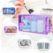 Portable PVC Translucent Makeup Bag with Zipper | https://www.bestnamebadges.com