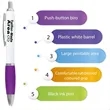 Custom Logo Click Ballpoint Pen | https://www.bestnamebadges.com
