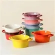 Ceramic Bowl with Handles | https://www.bestnamebadges.com