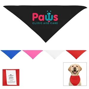 Large Triangle rPET Pet Bandana | https://www.bestnamebadges.com