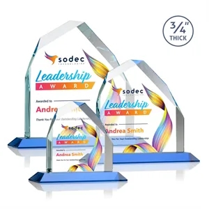 Austere Peak VividPrint™ Award - Sky Blue | https://www.bestnamebadges.com