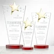 Mantella Gold Star Award - Red | https://www.bestnamebadges.com