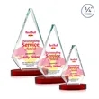 Windsor VividPrint™ Award on Alberton Base - Red | https://www.bestnamebadges.com