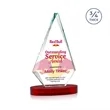 Windsor VividPrint™ Award on Alberton Base - Red | https://www.bestnamebadges.com
