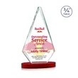 Windsor VividPrint™ Award on Alberton Base - Red | https://www.bestnamebadges.com