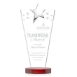 Mantella Chrome Star Award - Red | https://www.bestnamebadges.com