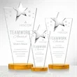 Mantella Chrome Star Award - Amber | https://www.bestnamebadges.com