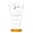 Mantella Chrome Star Award - Amber | https://www.bestnamebadges.com