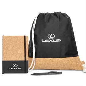 Cousteau Journal Gift Set w/Pen & Drawstring Tote | https://www.bestnamebadges.com