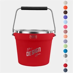 YETI® Rambler Stainless Insulated Beverage Ice Bucket w/ Lid | https://www.bestnamebadges.com