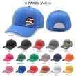 6 Panel Poly Twill Baseball Cap | https://www.bestnamebadges.com