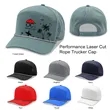 7 Panel Performance Golf Rope Trucker Cap w/Perforated Mesh | https://www.bestnamebadges.com