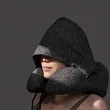 Neck Pillow  with Hood | https://www.bestnamebadges.com