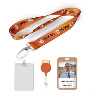5/8 inch Full Color Lanyard | https://www.bestnamebadges.com