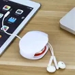Custom Retractable Cord Winder Promotional Cable Organizer | https://www.bestnamebadges.com