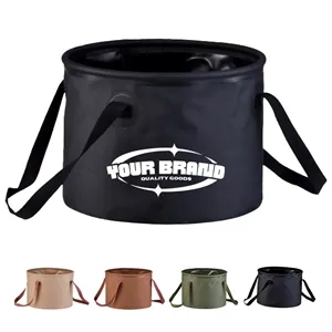 10L Handle Portable Collapsible Wash Basin Water Bucket