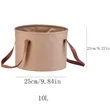 10L Handle Portable Collapsible Wash Basin Water Bucket | https://www.bestnamebadges.com
