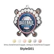 UV Printed Baseball Medals | https://www.bestnamebadges.com
