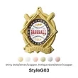 UV Printed Baseball Medals | https://www.bestnamebadges.com