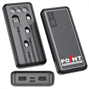 Slim Portable Power Bank 10000mAh with Light