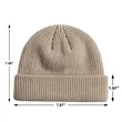 Warm Soft Knitted Beanie Hat Solid Color | https://www.bestnamebadges.com