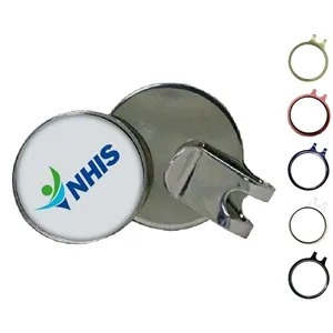 Golf Ball Marker Magnetic Hat Clip | https://www.bestnamebadges.com